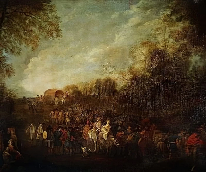 Truppe in marcia - Musee Jeanne d'Aboville, La Fere